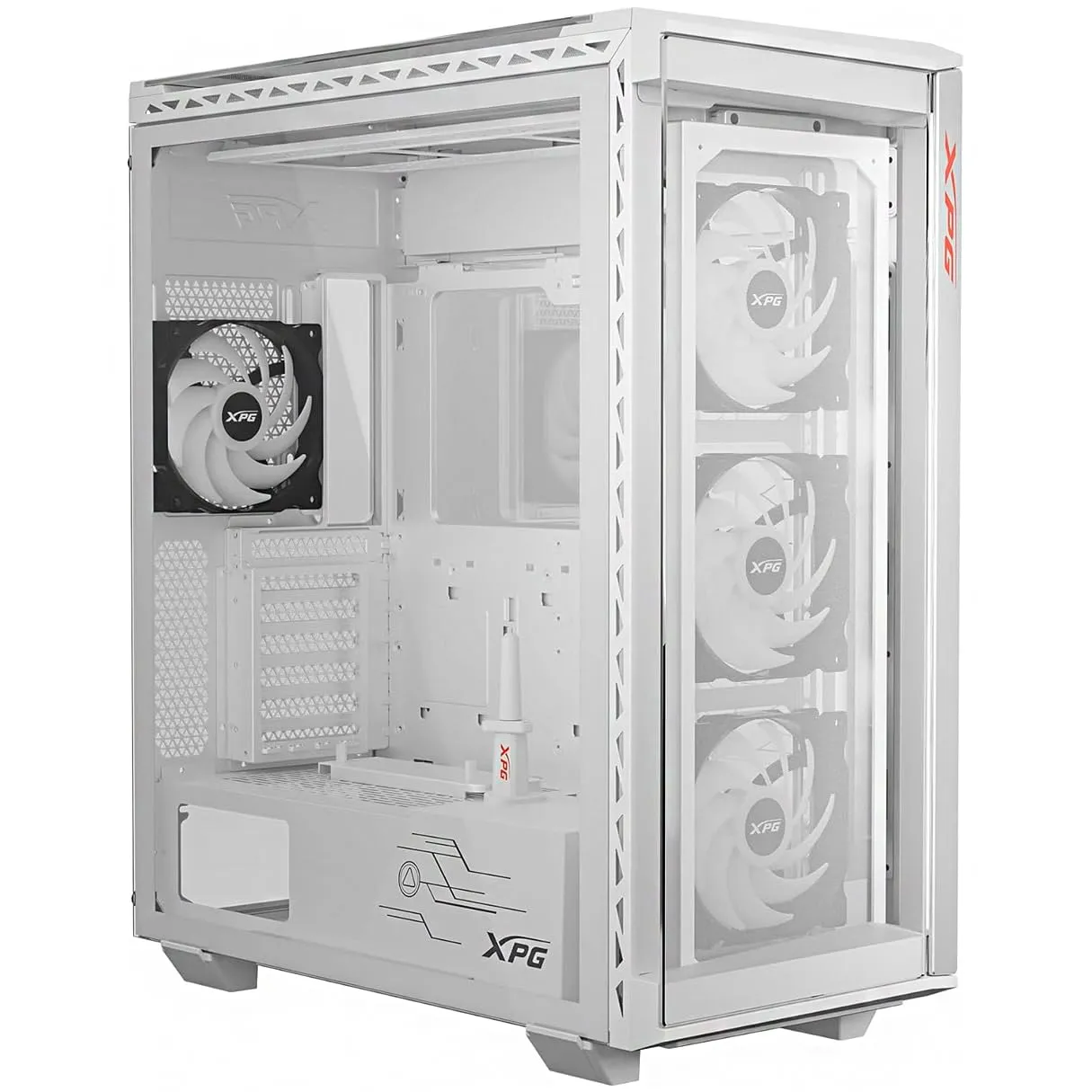 XPG Battlecruiser II ST Mid-Tower Gehäuse weiß 4x ARGB E-ATX