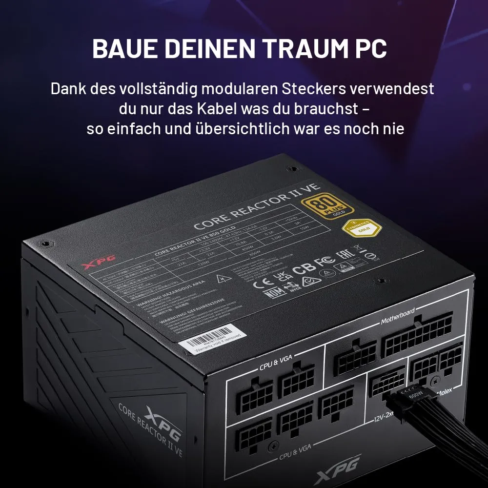 XPG Core Reactor II VE Netzteil 850W ATX 3.1 Gold