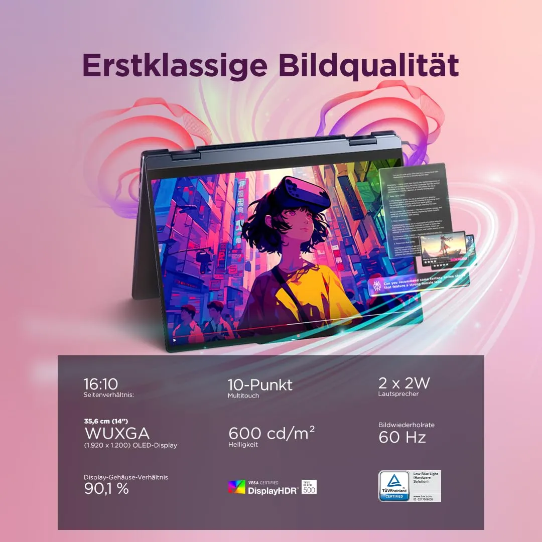 Lenovo IdeaPad 5 2-in-1 Convertible Ryzen AI 5 16GB 512GB