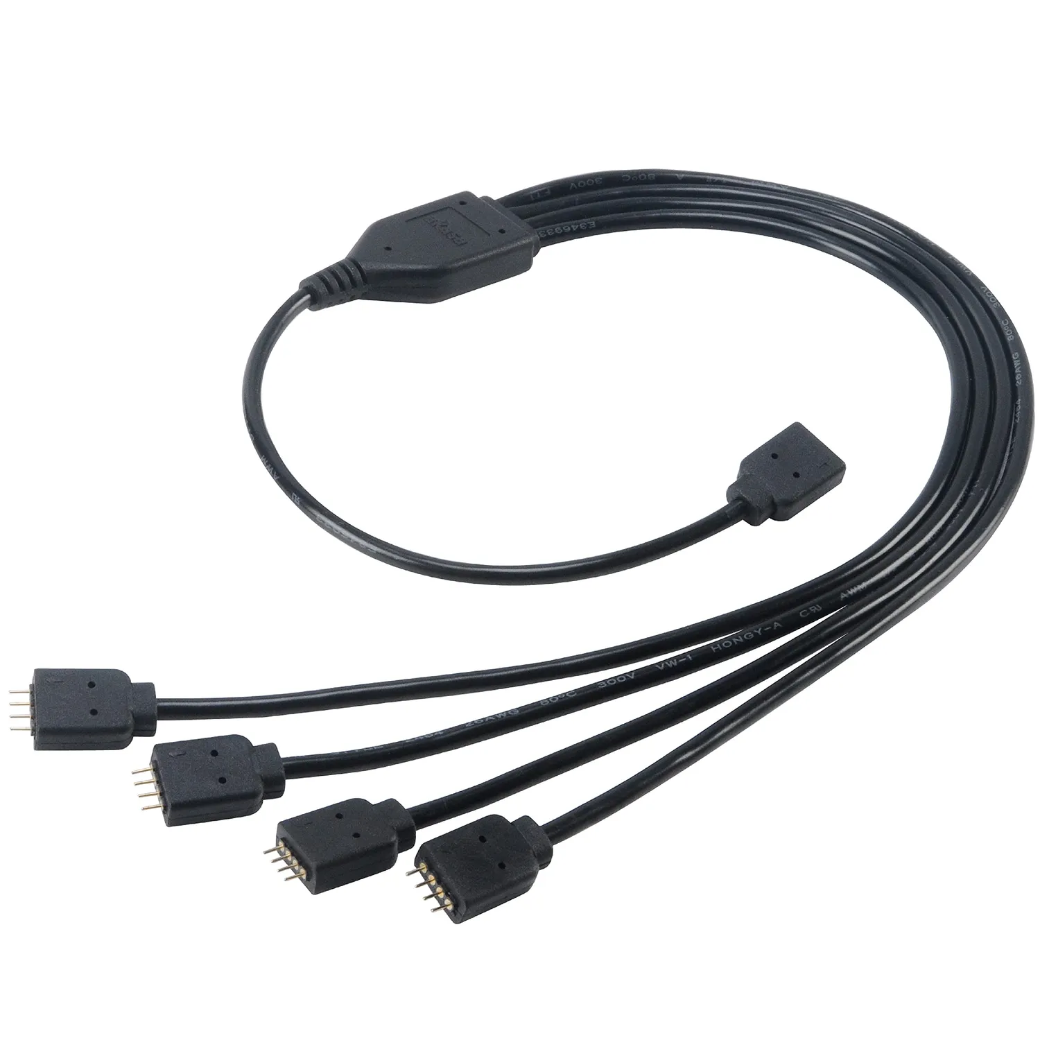 Akasa AK-CBLD02-10BK Lüfter-Hub Schwarz PWM-Verteiler