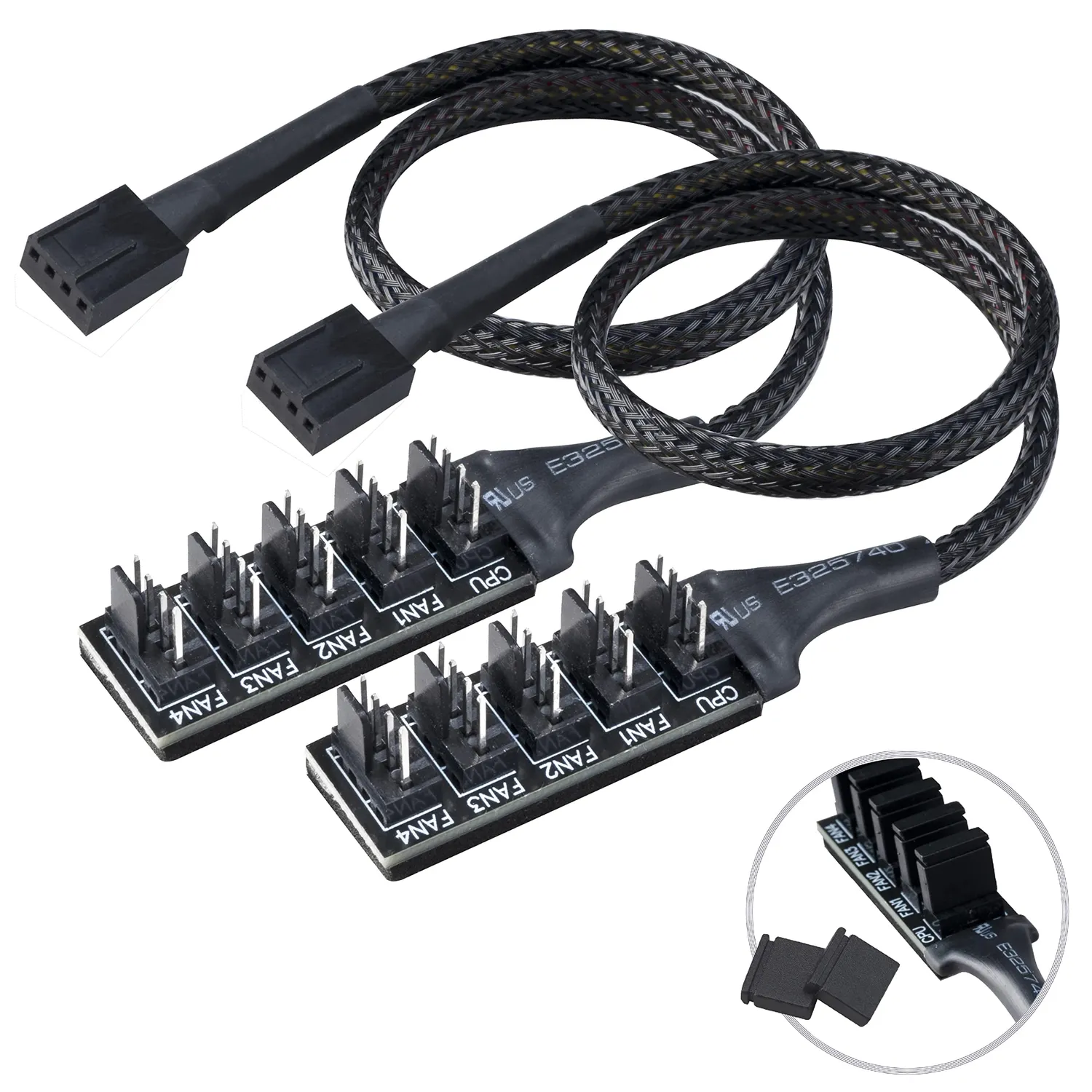 Akasa Flexa FP5H Lüfter Hub 5-fach PWM Splitter 30cm