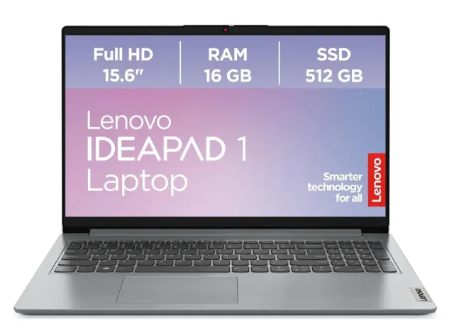 Lenovo IdeaPad 1 Laptop 15,6 FHD Ryzen 5 16GB 512GB grau
