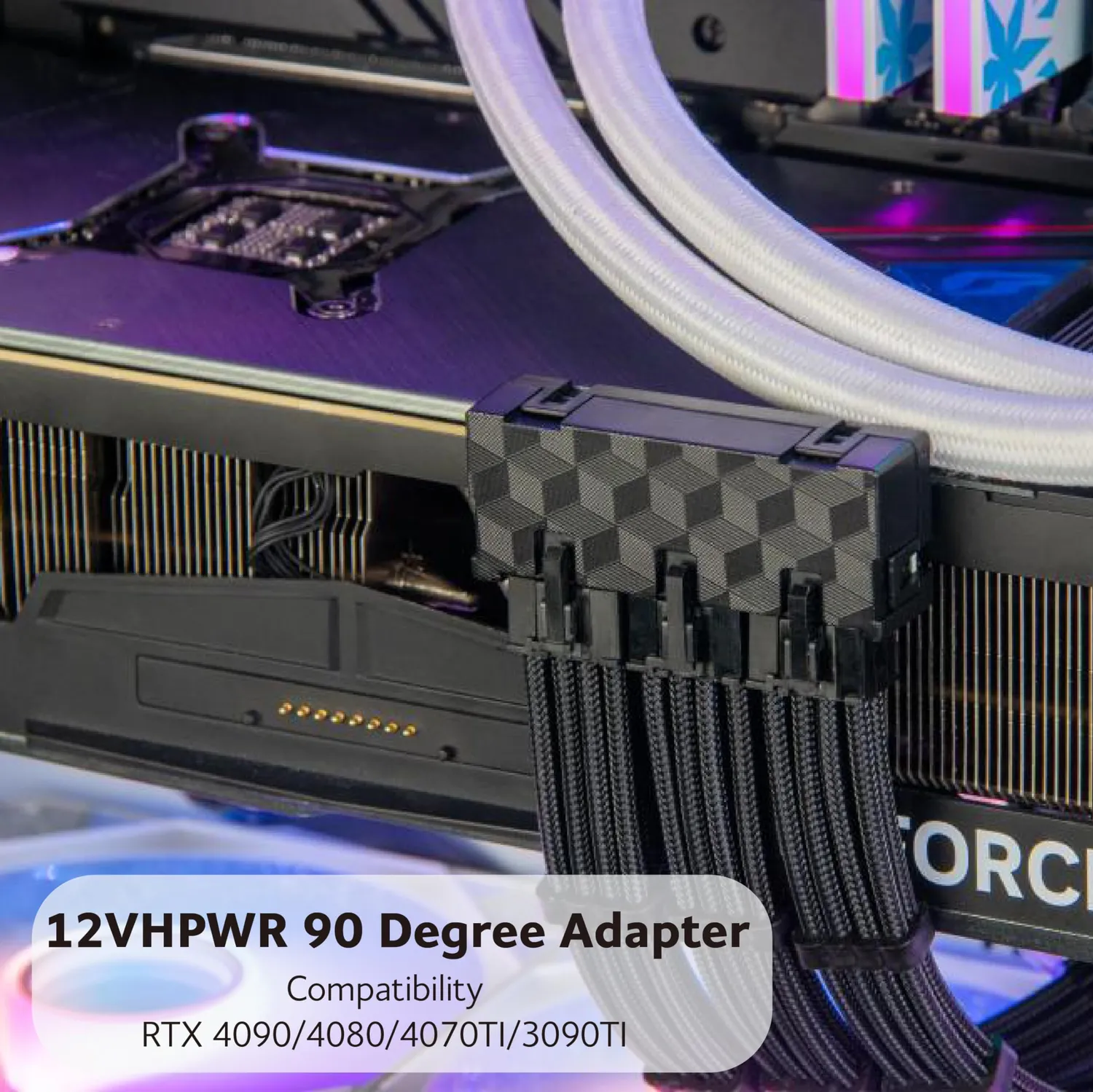 Akasa 12VHPWR Adapter AK-CBPW30-BK 90 Grad 600W 3x8-Pin