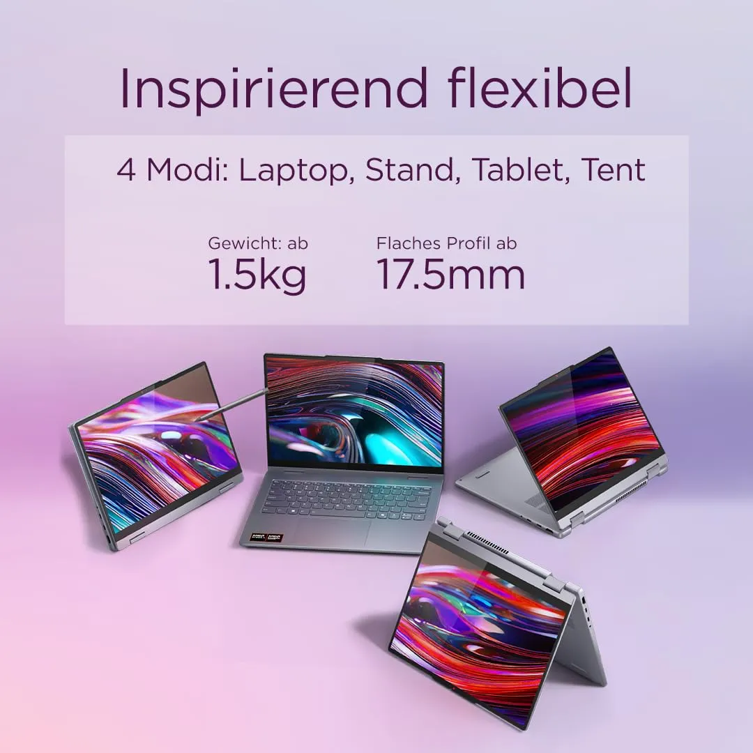 Lenovo IdeaPad 5 2-in-1 Laptop Ryzen AI 5 16GB 512GB