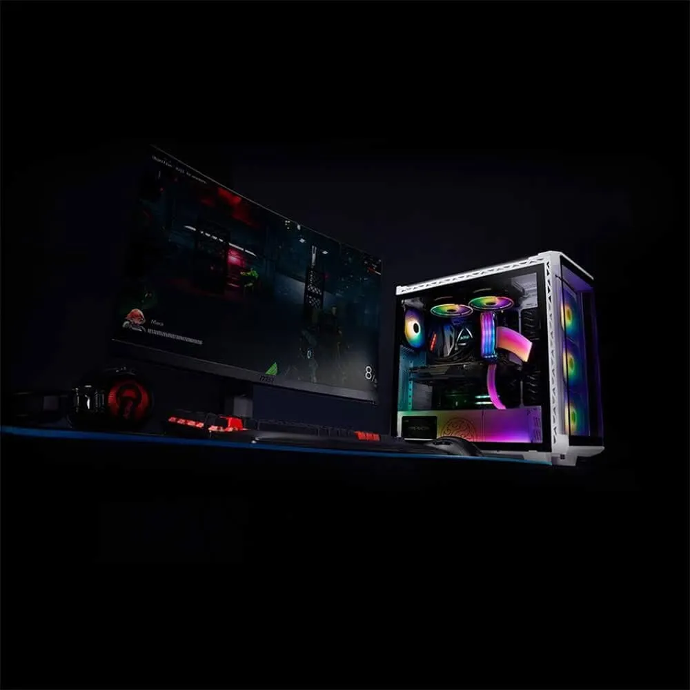 XPG Battle Cruiser PC-Gehäuse weiß ARGB Glas