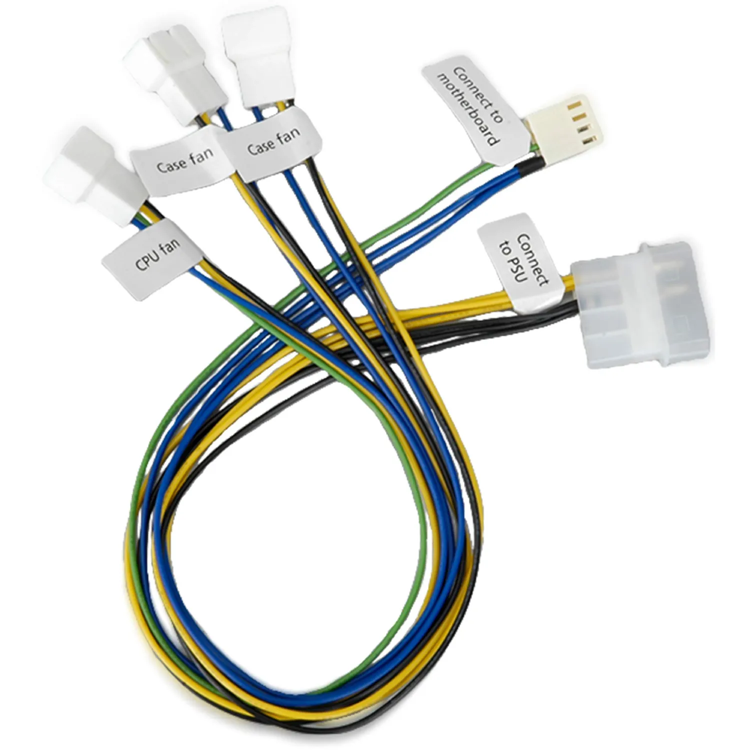 Akasa PWM-Splitter AK-CB002-KT02 Lüfterkabel 3-fach 2er-Pack