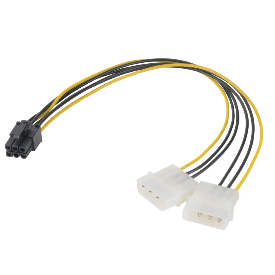 Akasa AK-CB4-6 Molex auf PCIe Adapterkabel 6-Pin 10cm