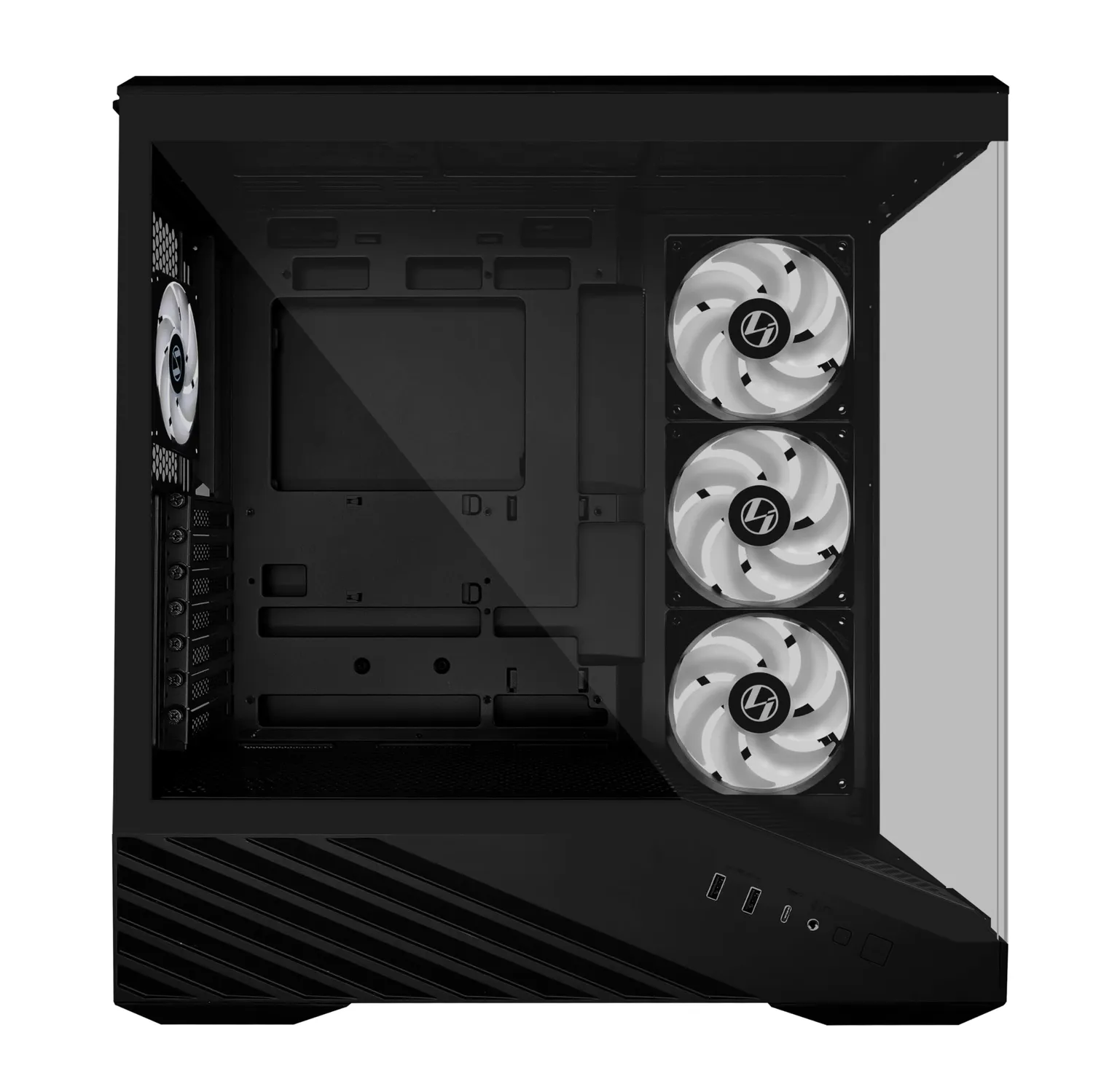 Lian Li V100 PC-Gehäuse schwarz 4x ARGB-Lüfter