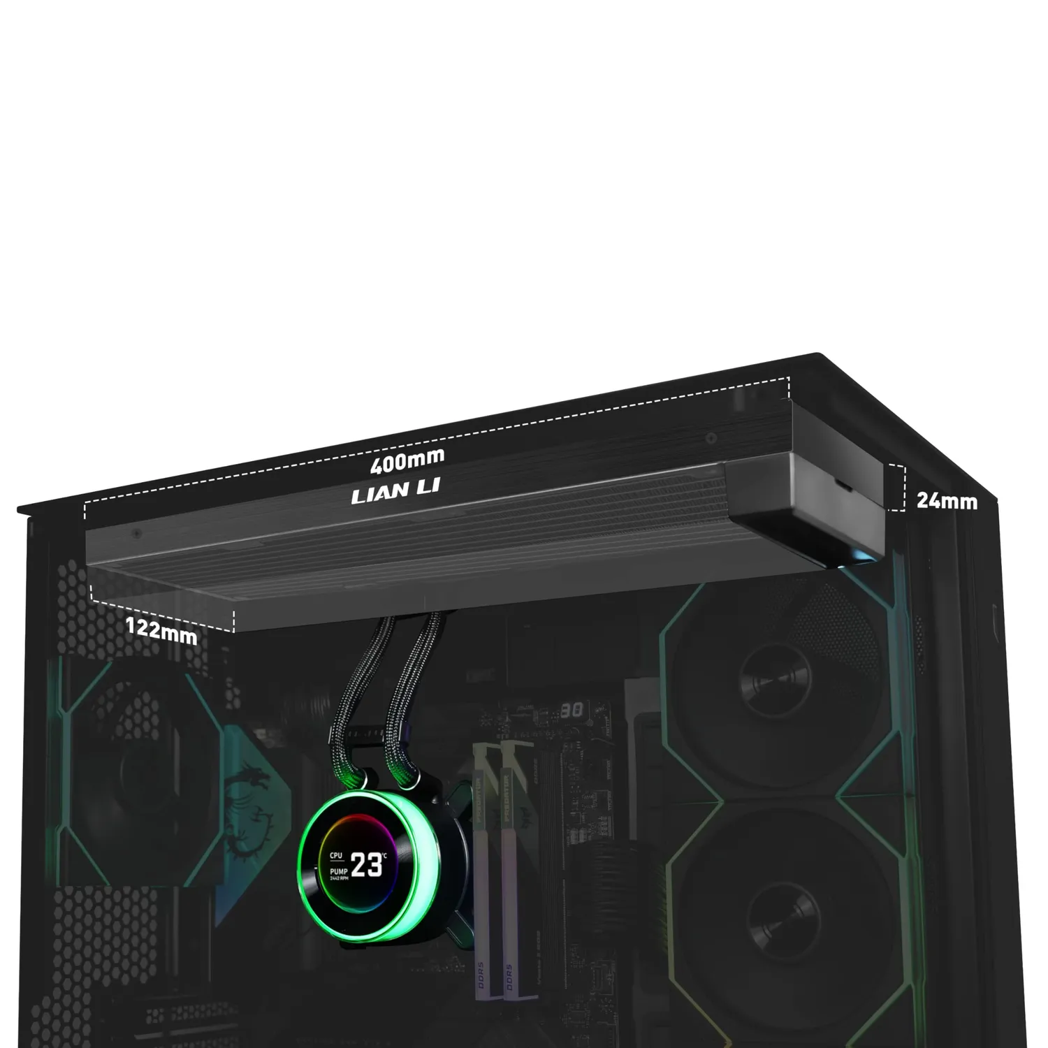 Lian Li HydroShift II LCD-C 360N Wasserkühlung 360mm