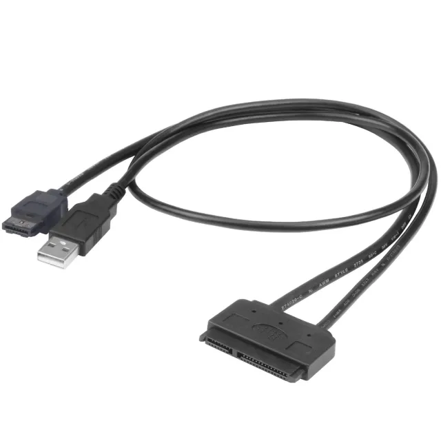 Akasa Flexstor AK-CBSA03-80BK eSATA-Kabel 2,5 Zoll 2er