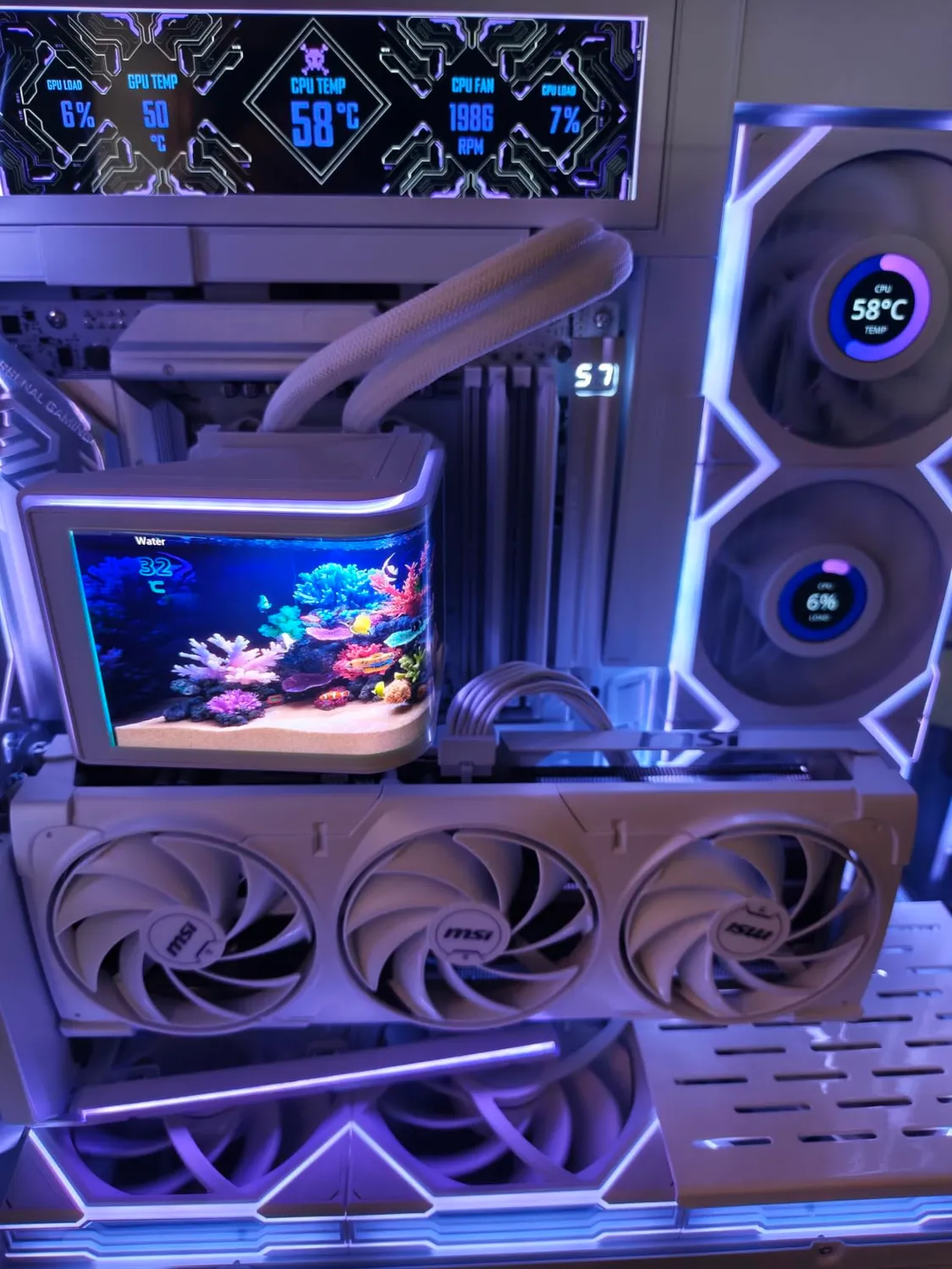 Lian Li HydroShift II OLED Curved 360 AIO weiß TL FLEX