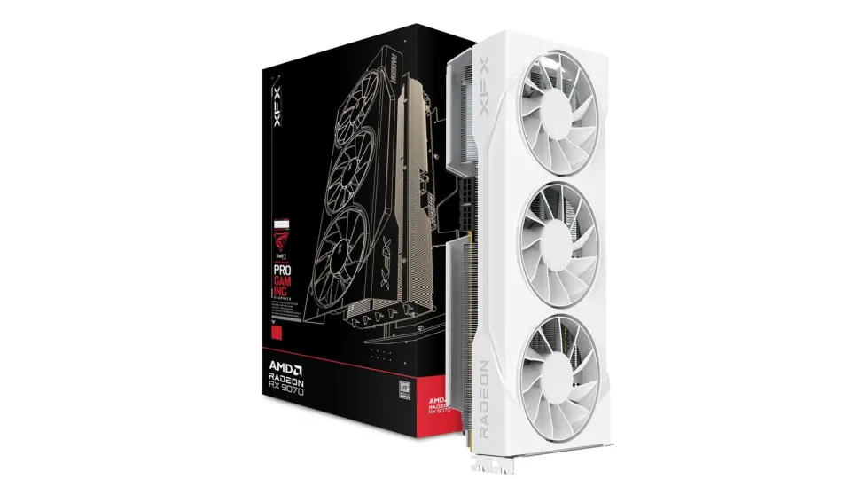 XFX Swift RX 9070 GRE Gaming Grafikkarte 12GB Weiß