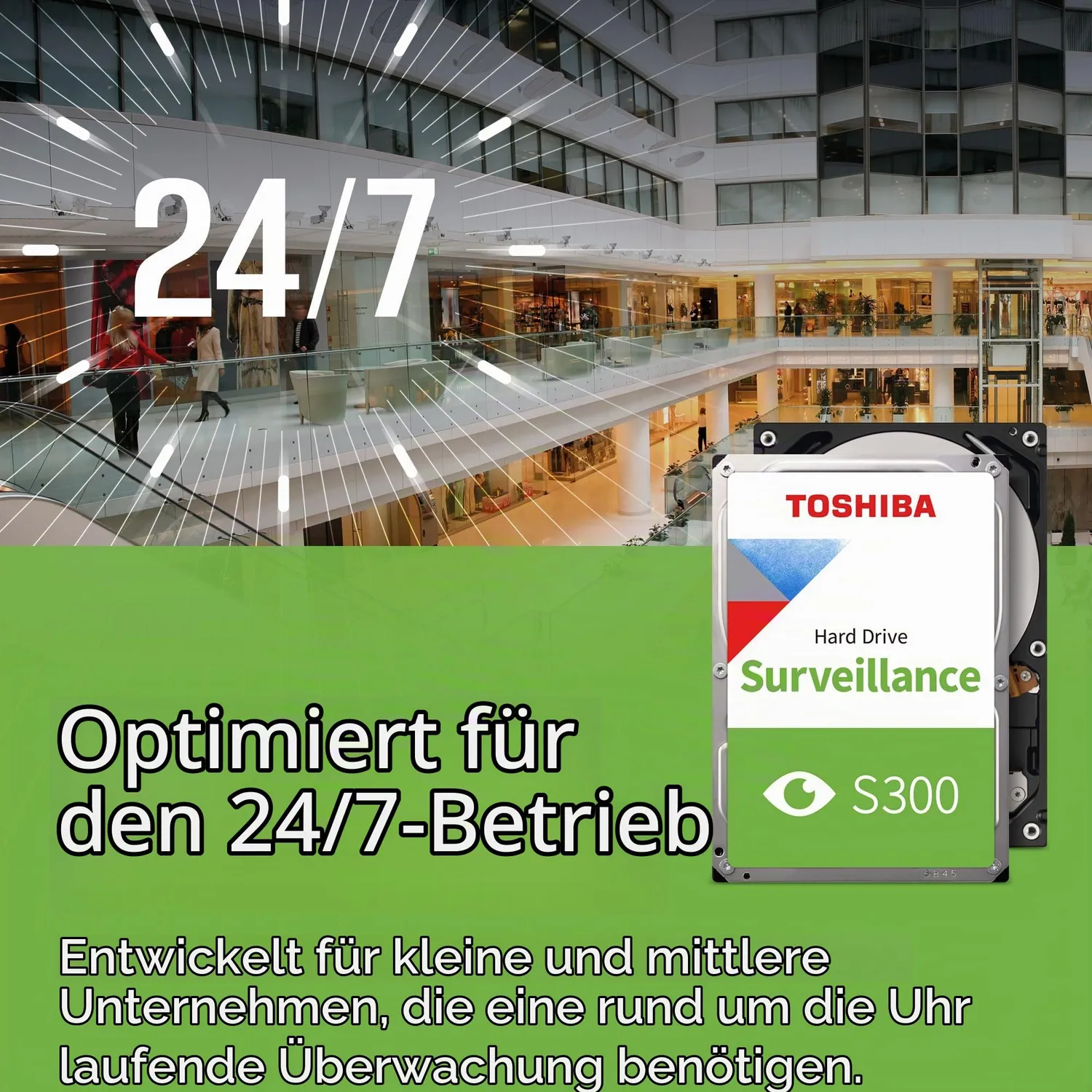 Toshiba S300 HDWT720UZSVA Festplatte 4TB Überwachung 5400rpm