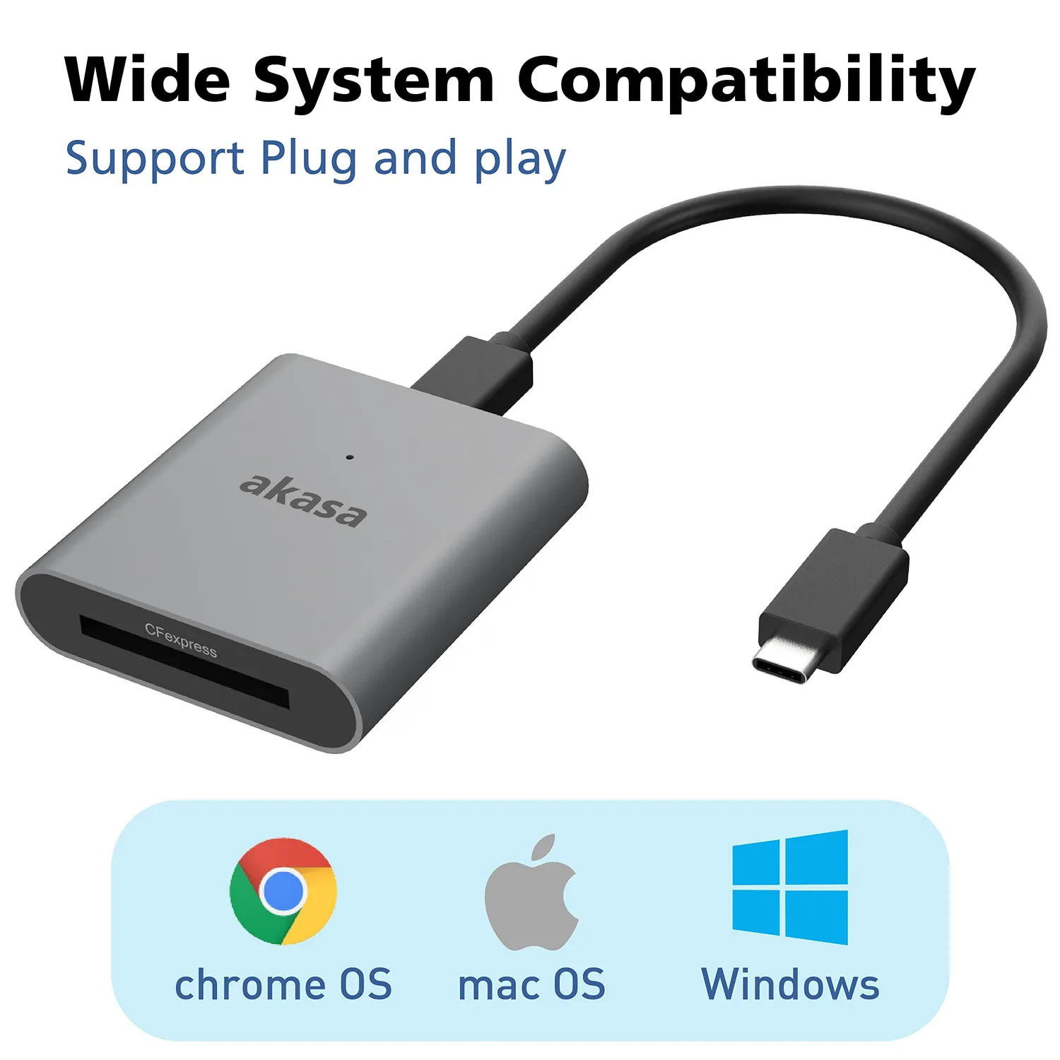 Akasa CFexpress 2.0 Kartenleser AK-CR-11BK USB-C