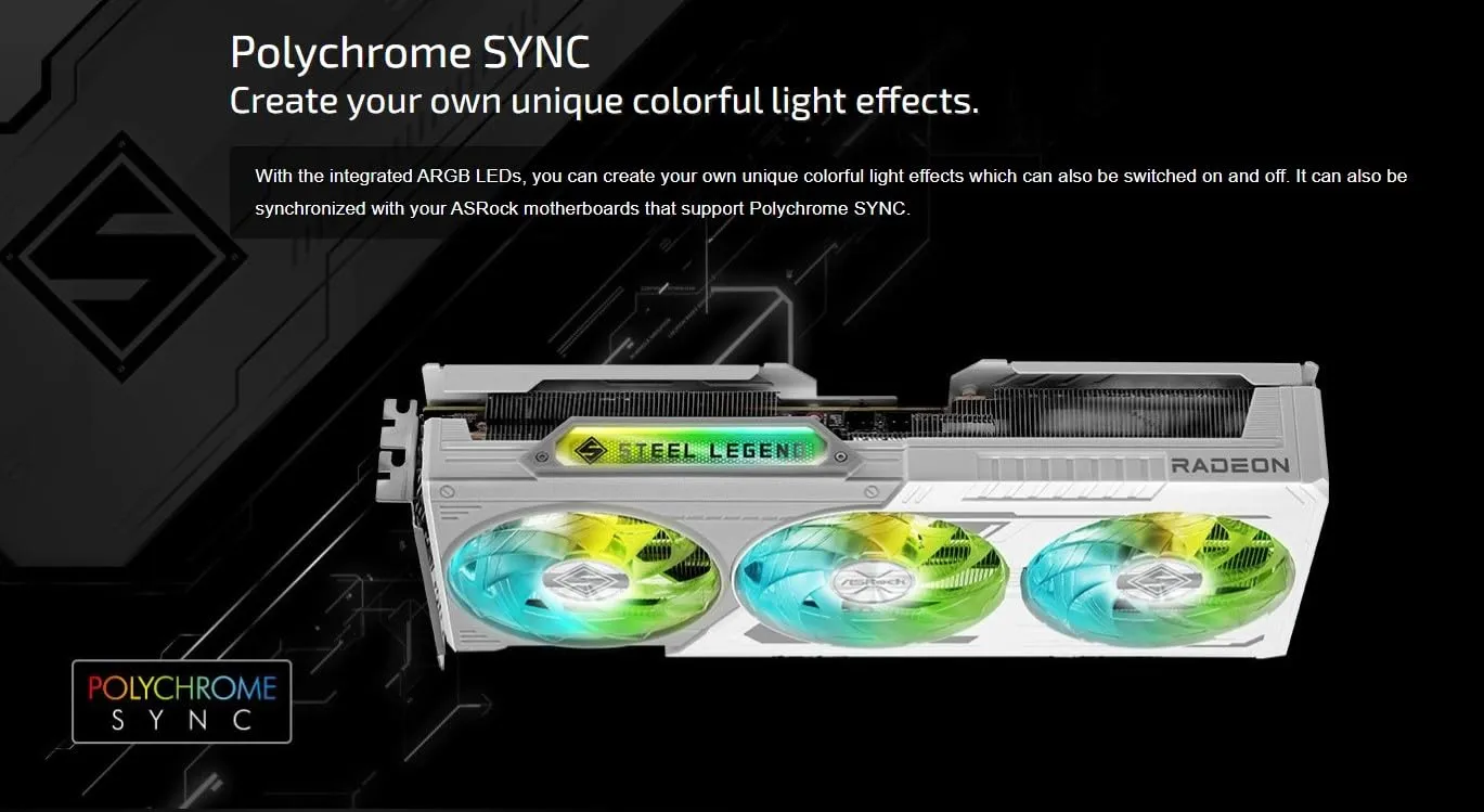 ASRock Steel Legend RX 9060 XT Grafikkarte 16GB OC