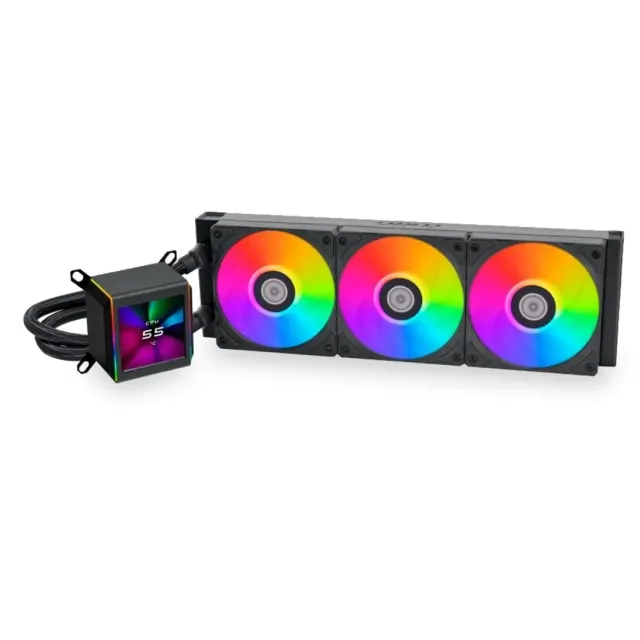 Lian Li Galahad LCD CPU-Kühler Wasserkühlung 280mm Schwarz