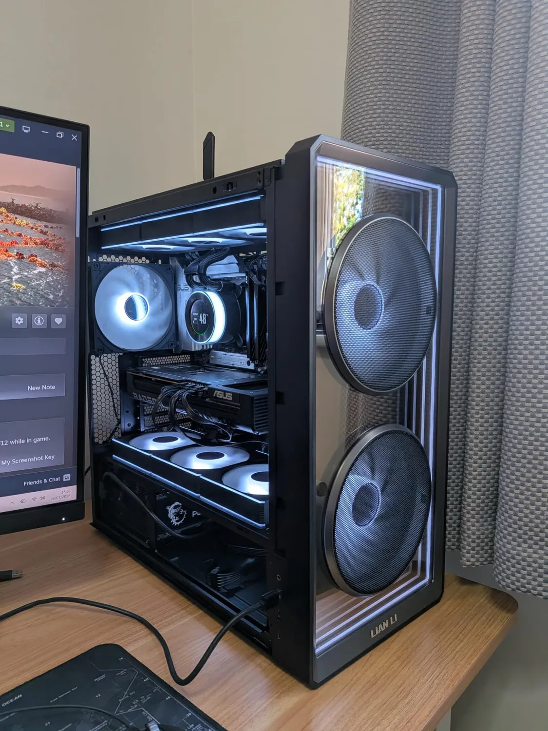 Lian Li UNI FAN CL Wireless Lüfter 120mm schwarz Reverse 3er