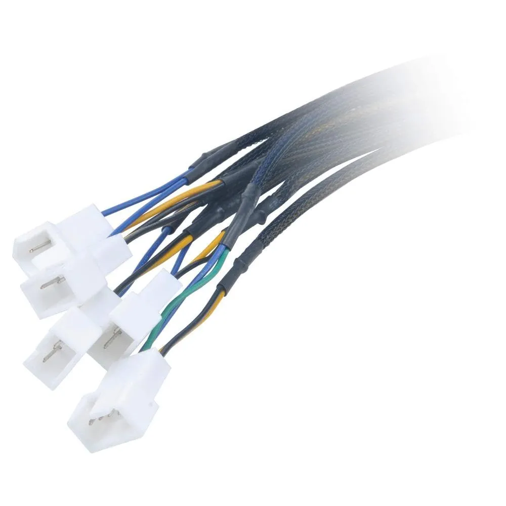 Akasa FLEXA FP5S Lüfter-Splitterkabel 1-zu-5 PWM 45cm