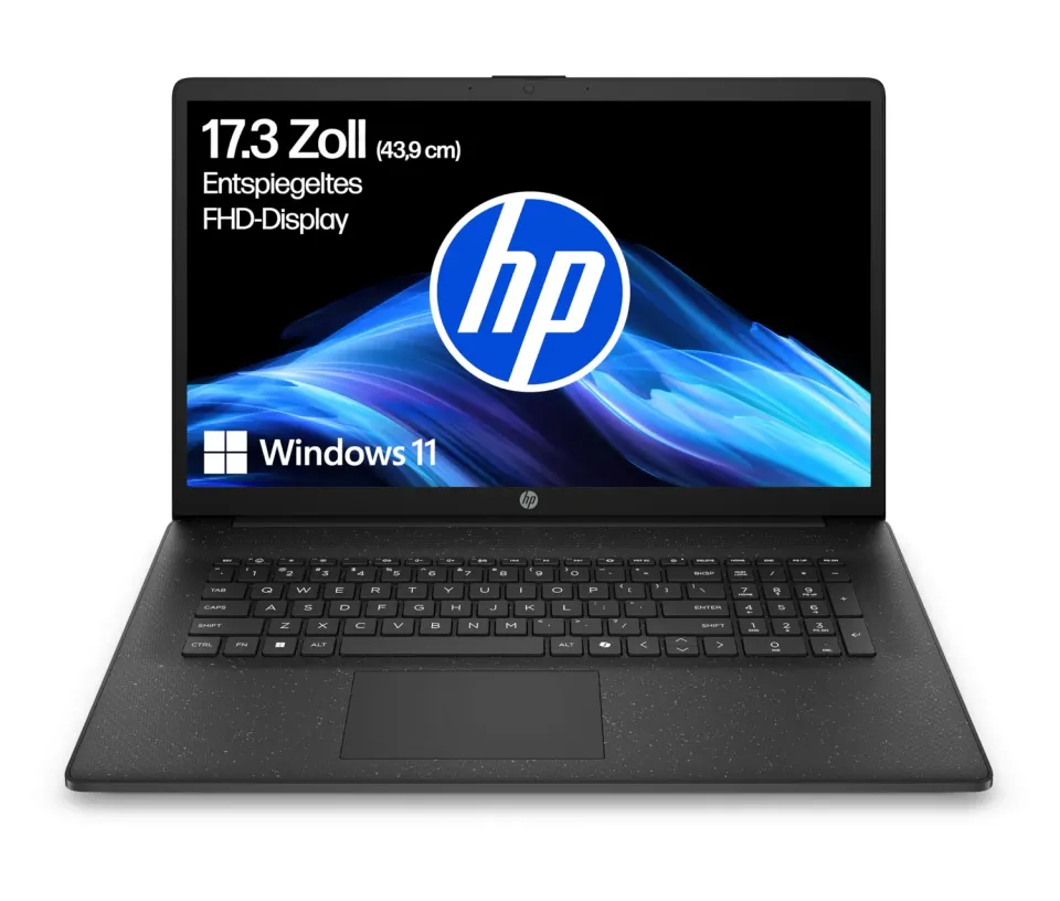 HP 17,3 Zoll Laptop Ryzen 5 7520U 8GB 512GB schwarz