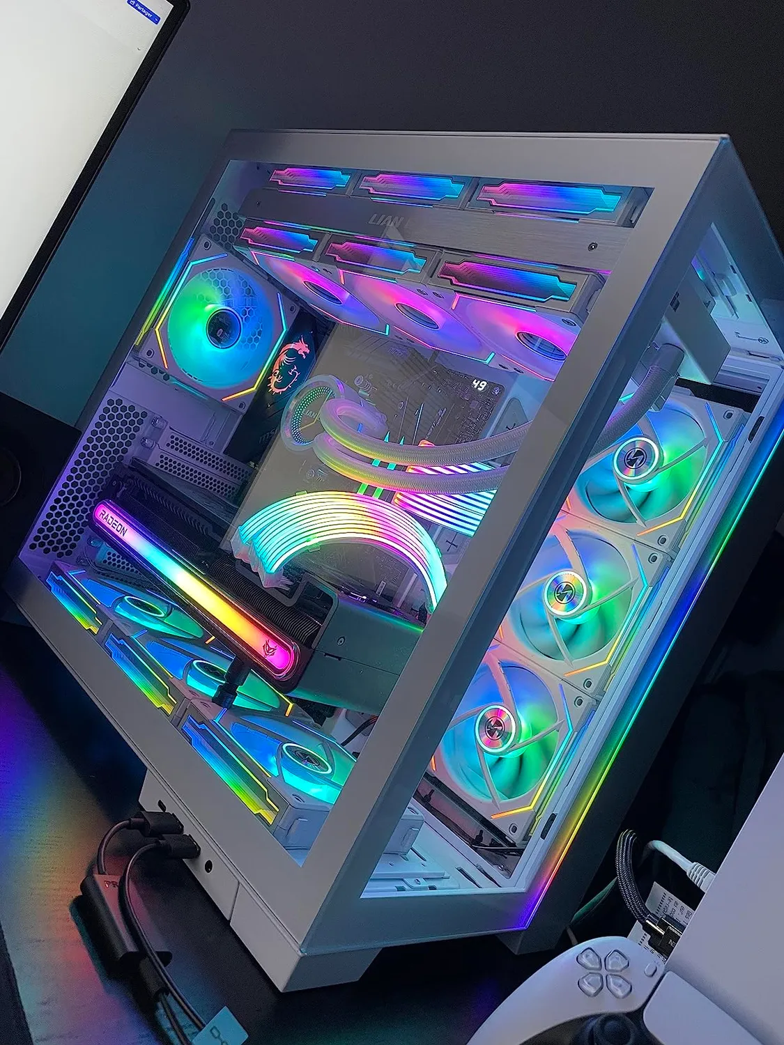 Lian Li UNI FAN SL-INF 120 weiß Lüfter 3er-Pack RGB
