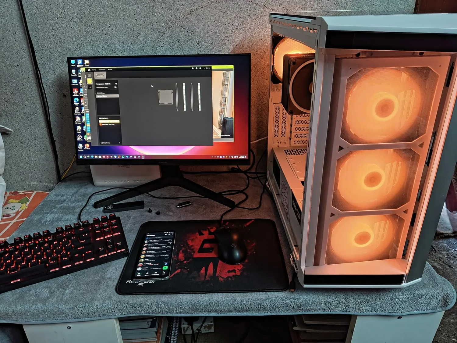 XPG Battle Cruiser PC-Gehäuse weiß ARGB Glas