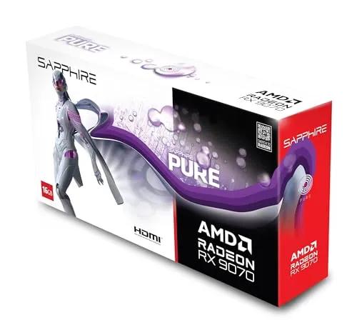 Sapphire Pure RX 9070 Gaming OC Grafikkarte 16GB GDDR6