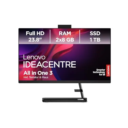 Lenovo IdeaCentre AIO 3 23,8" Full-HD Ryzen 5 16GB 1TB schwarz