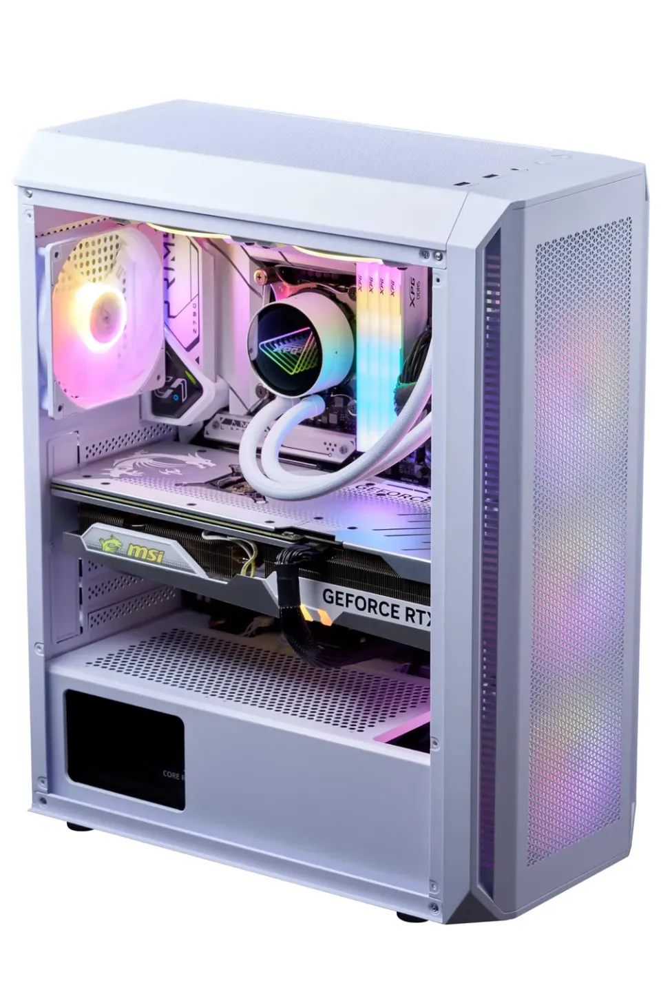 XPG Valor Air Plus VALORAIRPLUSMTA-WHCWW PC-Gehäuse weiß 4x ARGB