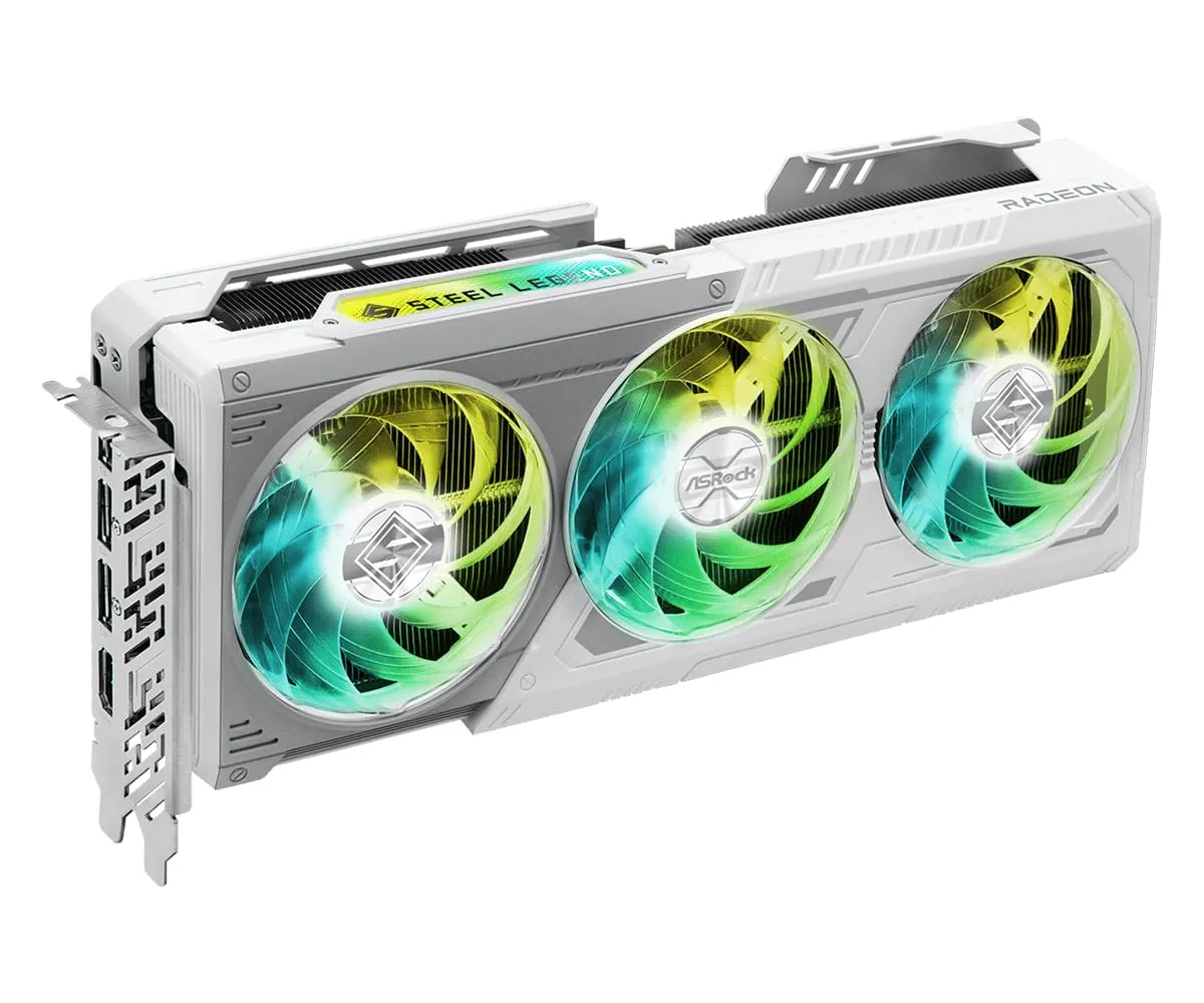 ASRock Radeon RX 9070 Steel Legend 16GB Grafikkarte GDDR6