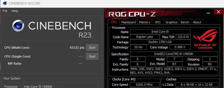 Intel Core i9-14900K Prozessor LGA1700 bis 6,0 GHz