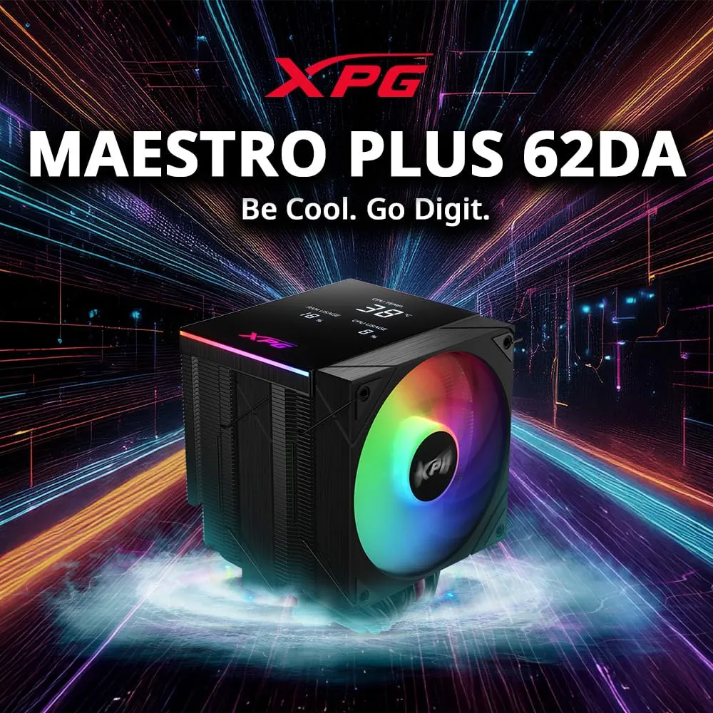 XPG Maestro Plus 62DA Lüfter 120mm ARGB PWM schwarz