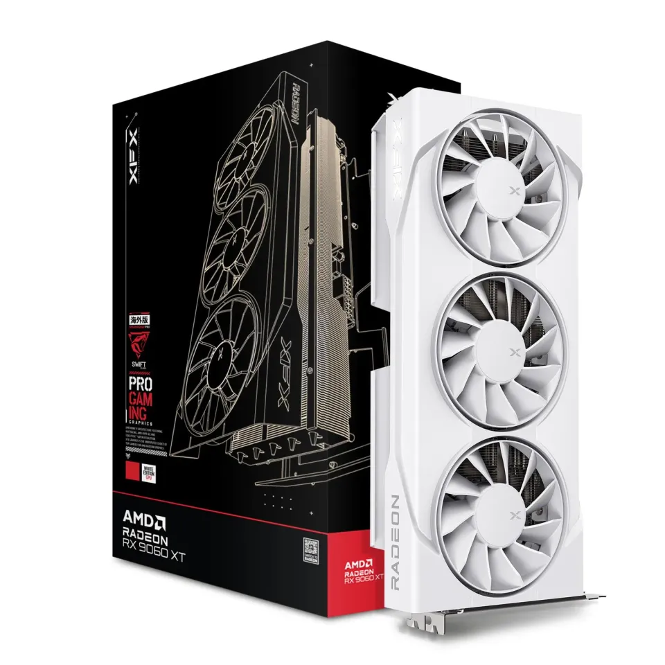 XFX Swift RX 9060 XT OC Gaming Grafikkarte 16GB GDDR6