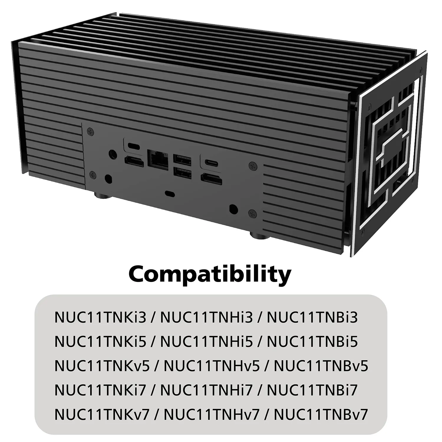 AKASA Turing TN Gehäuse lüfterlos für NUC 11