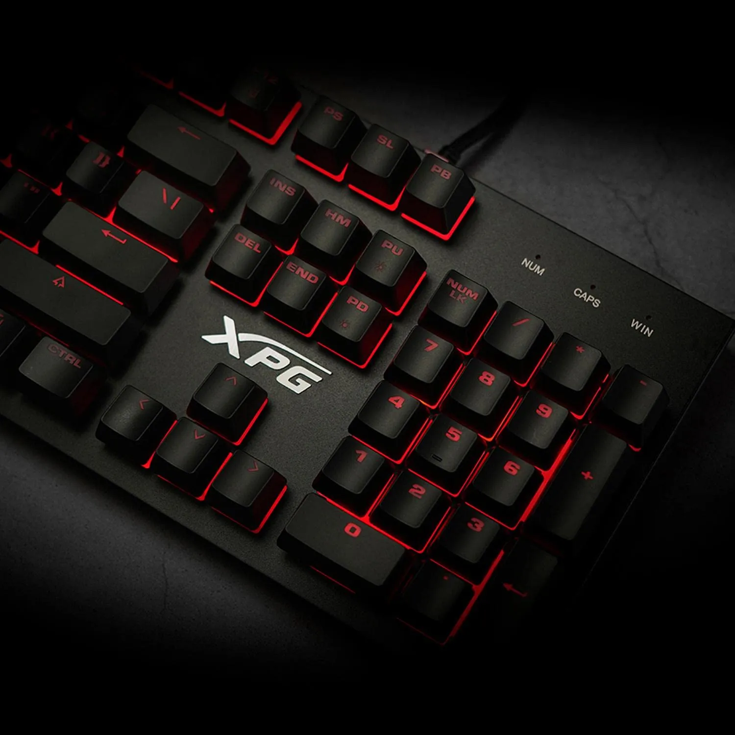 XPG INFAREX K10 Gaming-Tastatur RGB schwarz 104 Tasten
