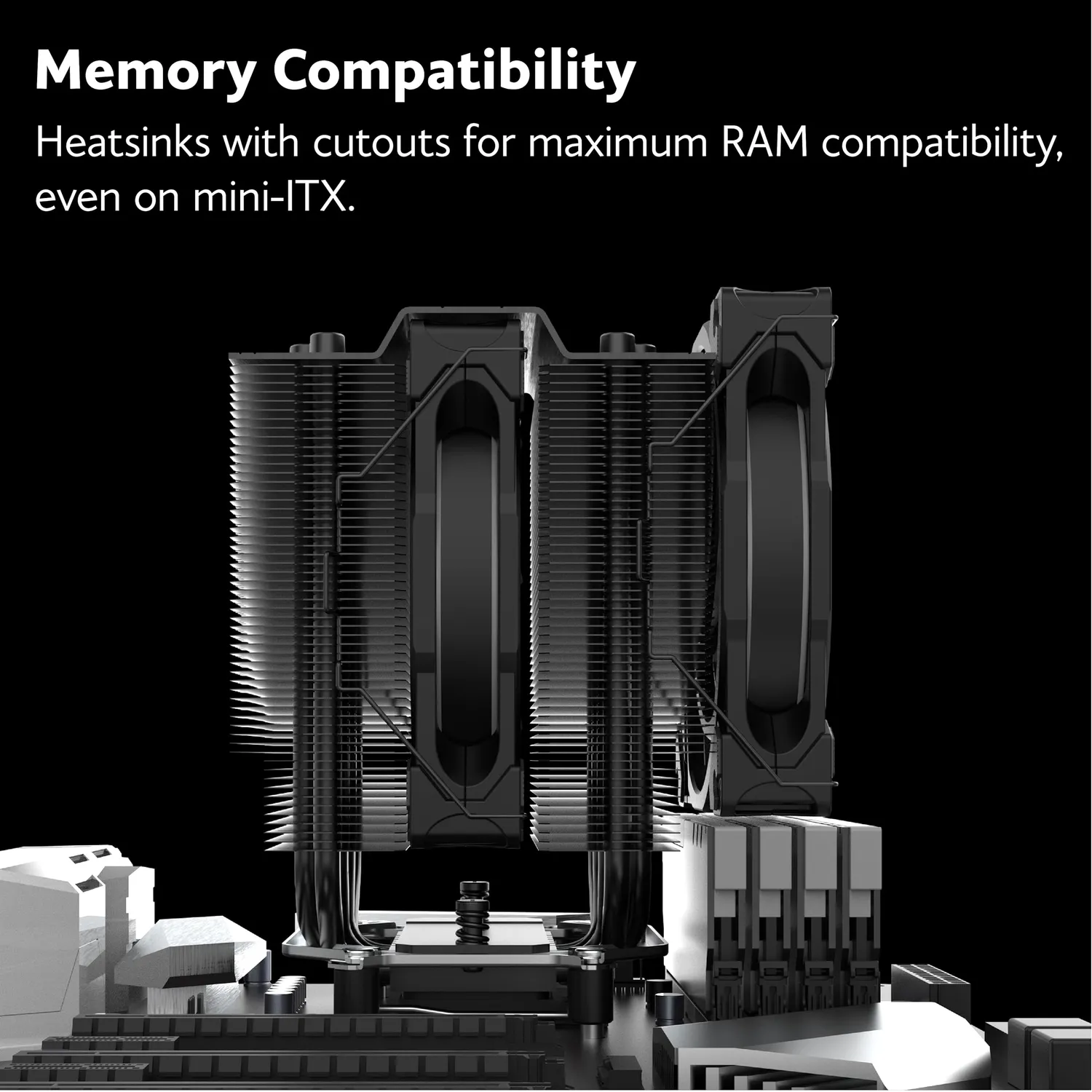 Akasa SOHO H7 AK-CC4026HP01 CPU-Kühler Dual Tower