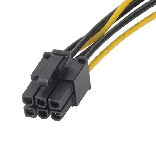 Akasa AK-CB4-6 Molex auf PCIe Adapterkabel 6-Pin 10cm