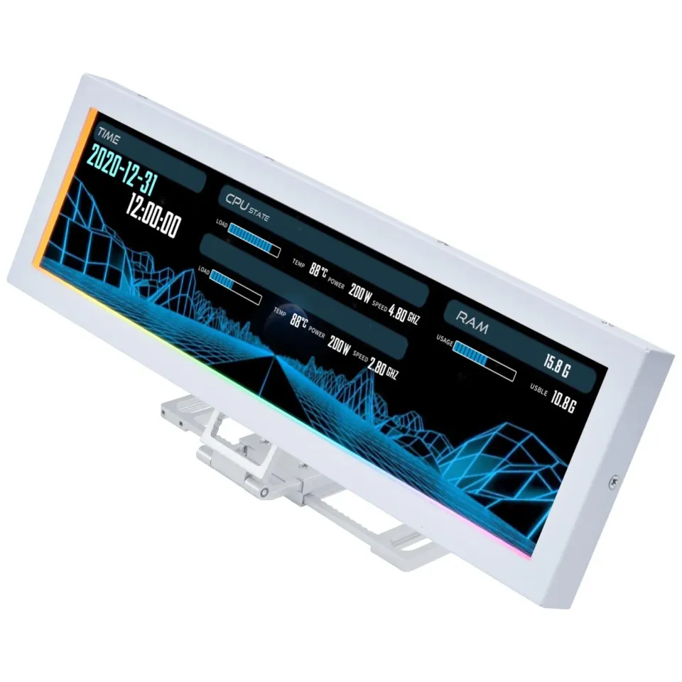 Lian Li Universal Screen Display 8,8" weiß 1920x480