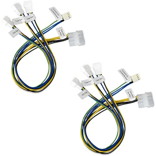 Akasa PWM-Splitter AK-CB002-KT02 Lüfterkabel 3-fach 2er-Pack