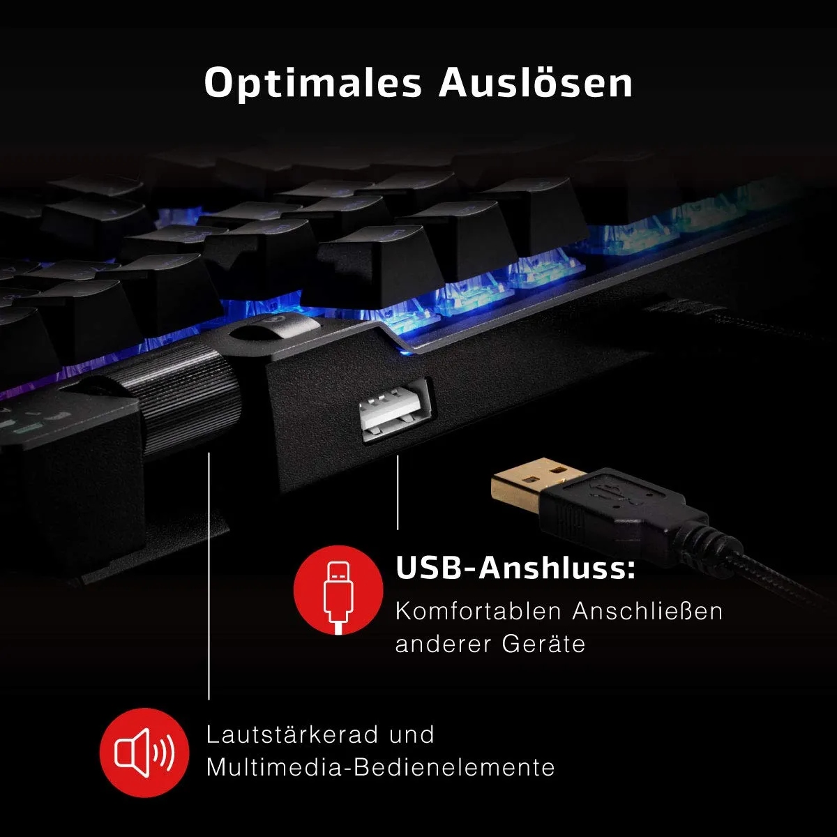 XPG Summoner Gaming-Tastatur Cherry MX Silver QWERTZ