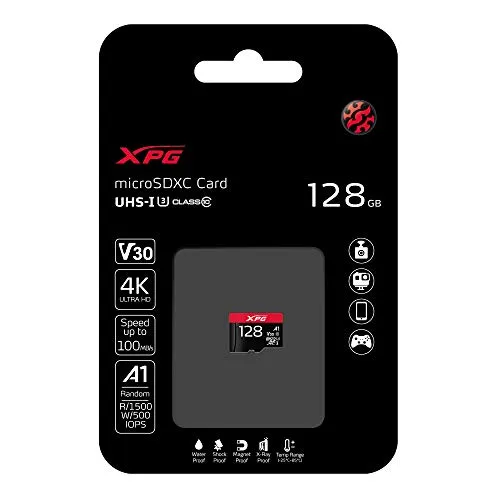 XPG microSDXC 128GB Speicherkarte A1 V30