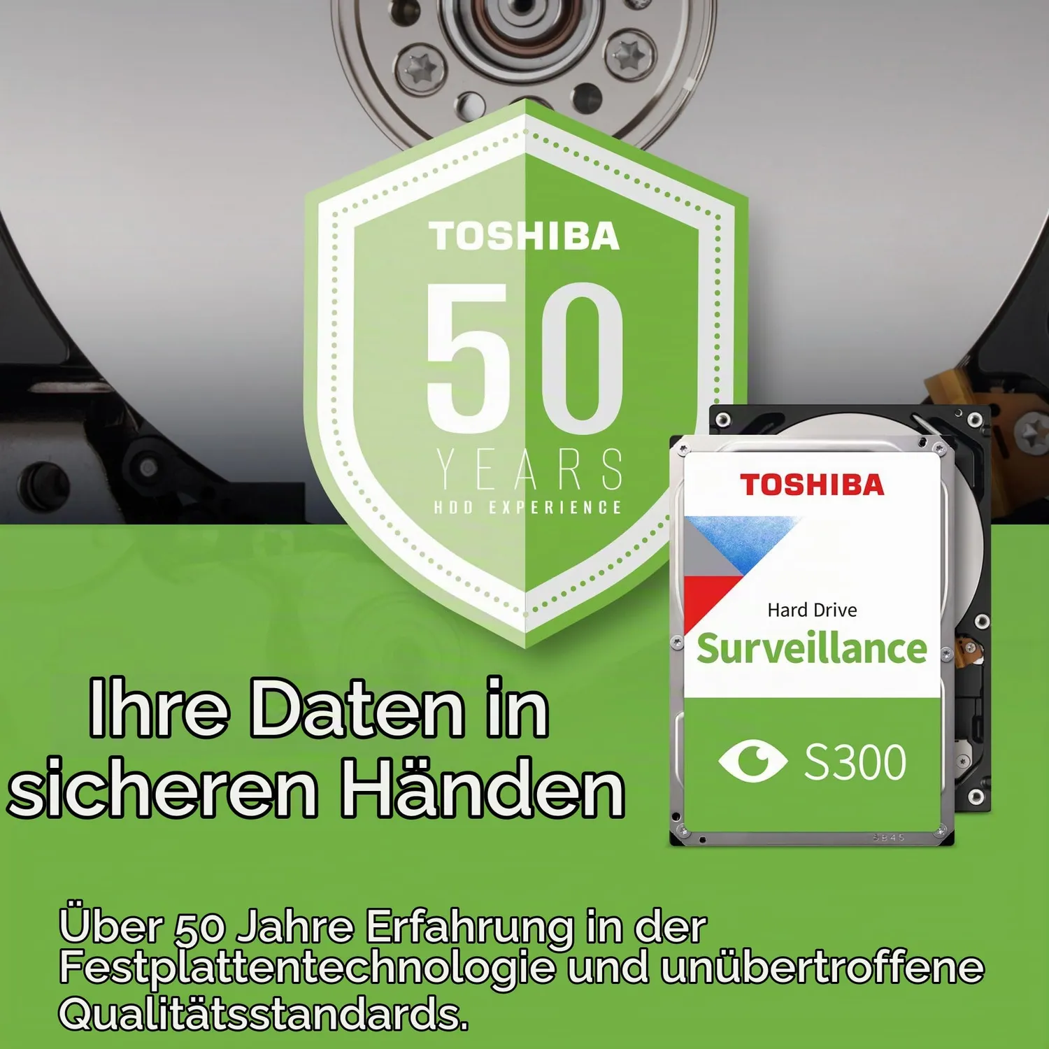 Toshiba S300 HDWT720UZSVA Festplatte 4TB Überwachung 5400rpm