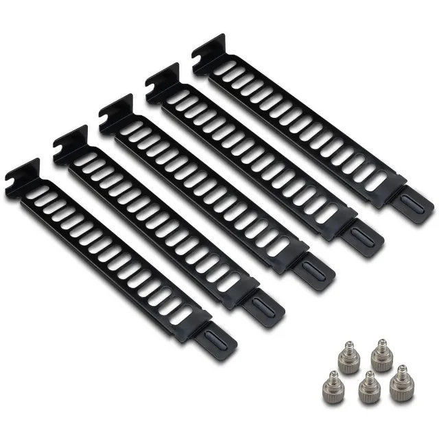 Akasa AK-MX302-KT05 PCI-Slotblenden Stahl 5 Stück Schwarz