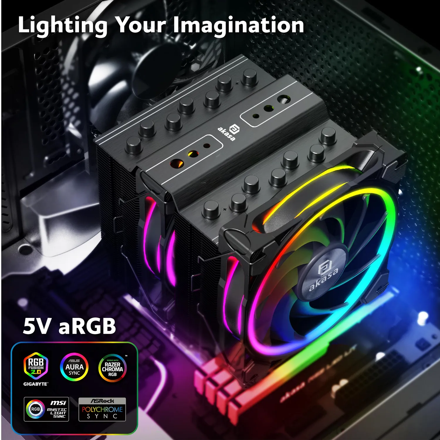 Akasa SOHO H7 AK-CC4026HP01 CPU-Kühler Dual Tower