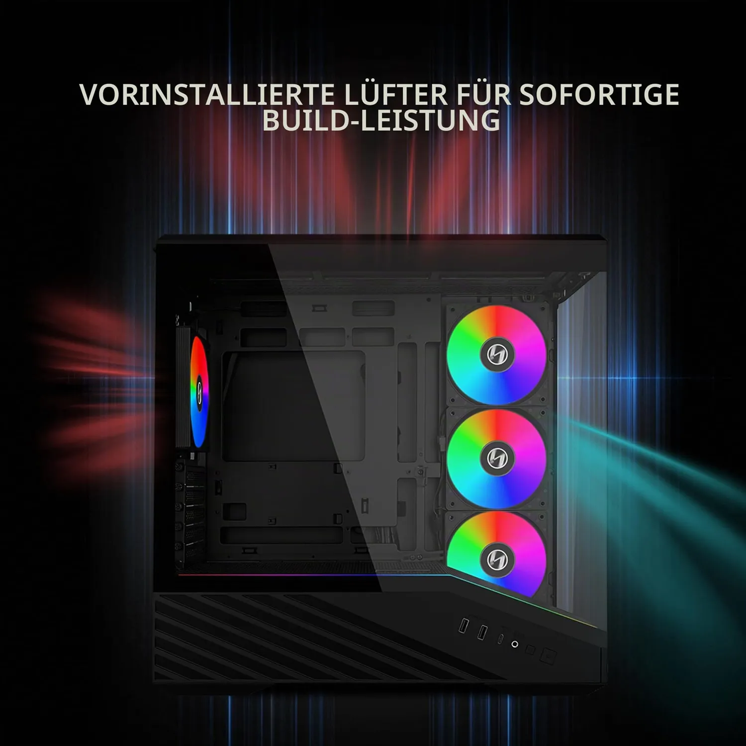Lian Li Vector V100 Mini Micro-ATX Gehäuse 4xARGB