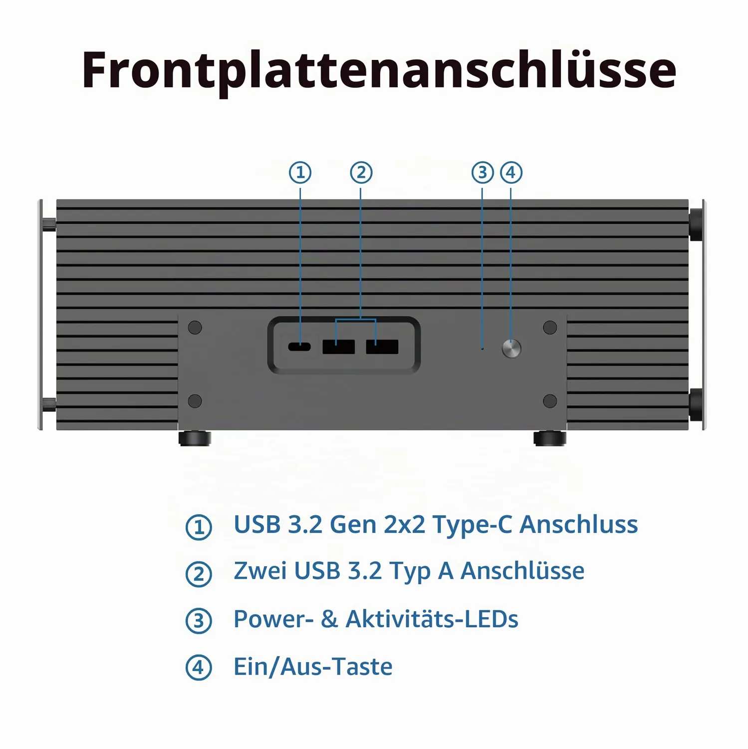 Akasa Turing RC Pro A-NUC101-M1B NUC-Gehäuse