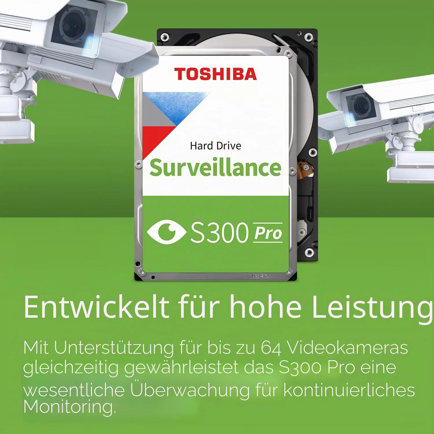 Toshiba S300 Pro MD10ADA10TV Festplatte 10TB Überwachung