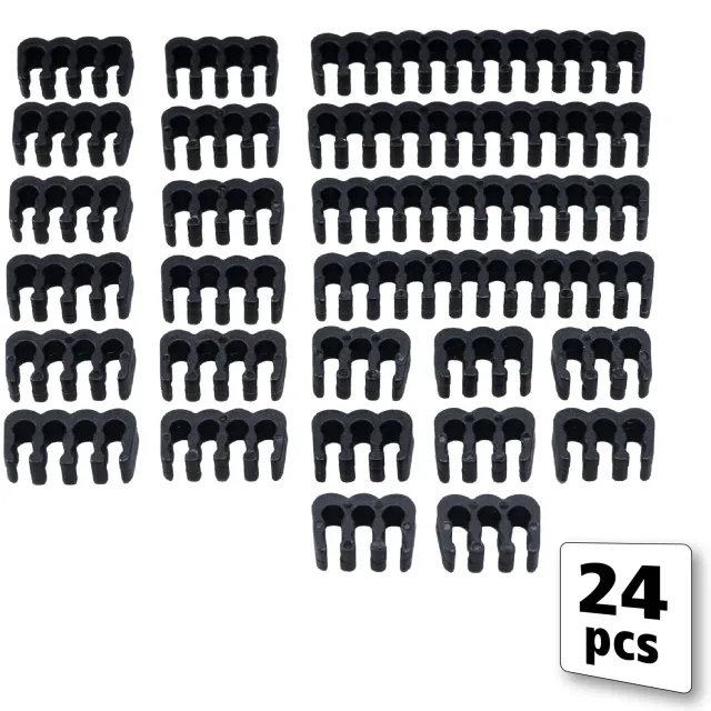 Akasa Kabelkamm Set AK-MX293 Kabelkämme 24 Stück schwarz