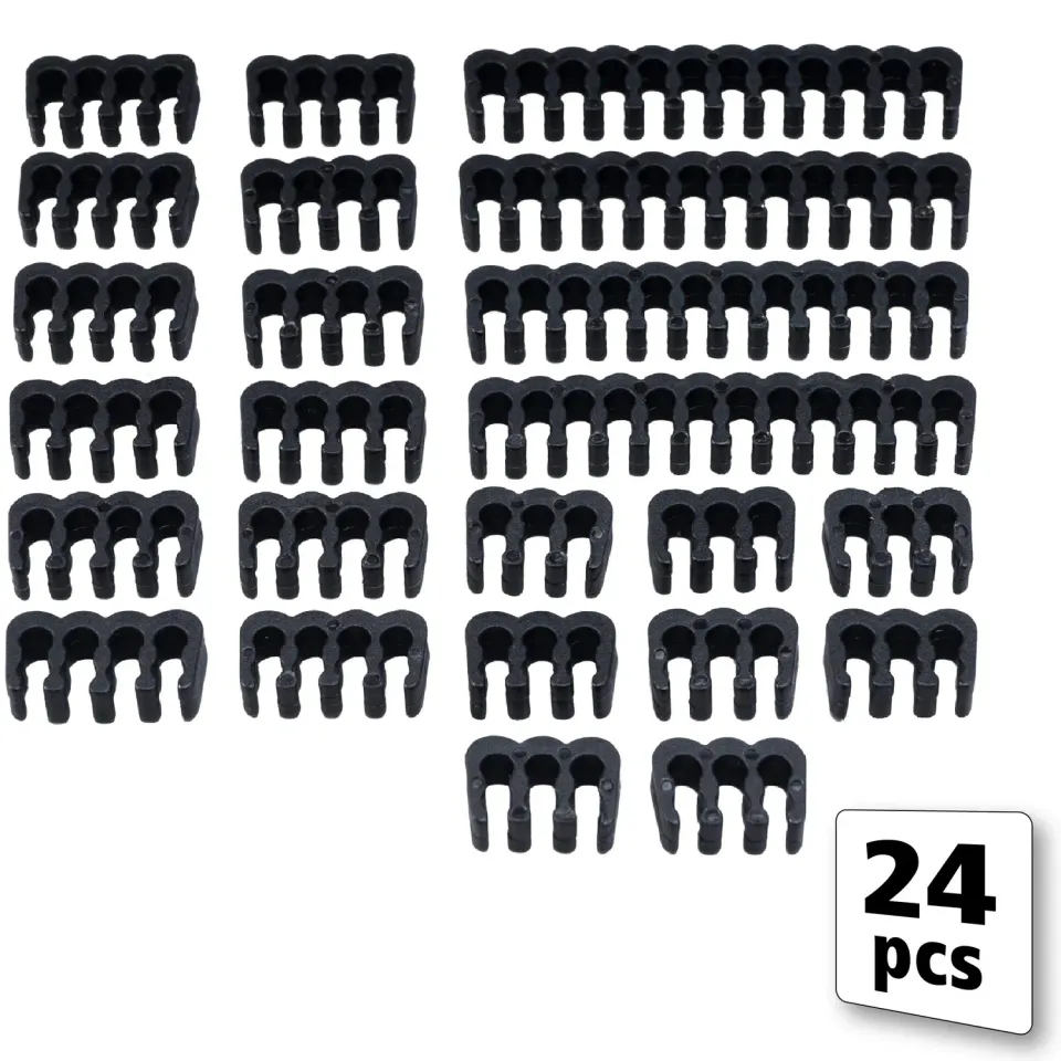 Akasa Kabelkamm Set AK-MX293 Kabelkämme 24 Stück schwarz