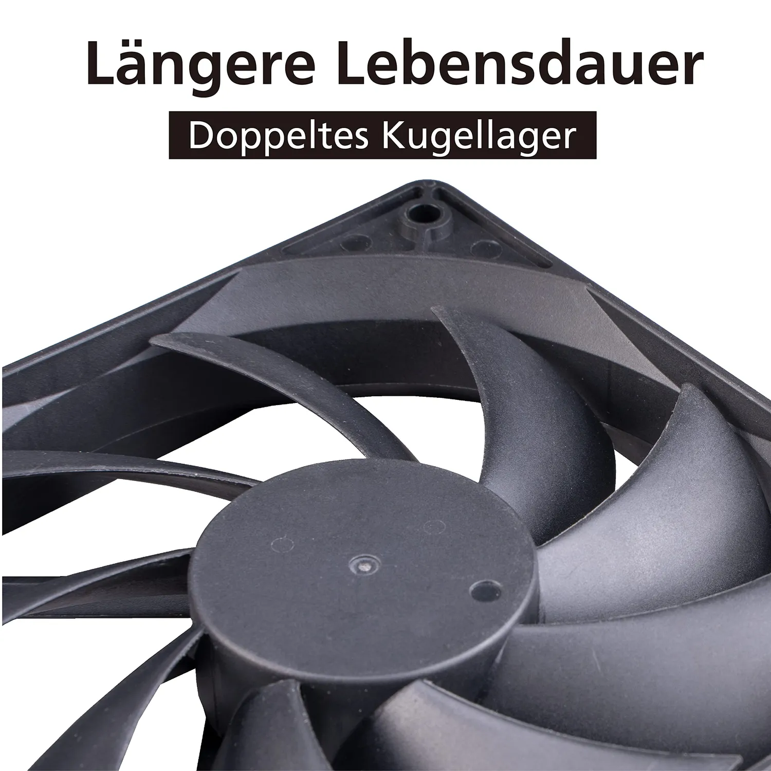 Akasa AK-174BKT-B 120mm Gehäuselüfter thermogeregelt