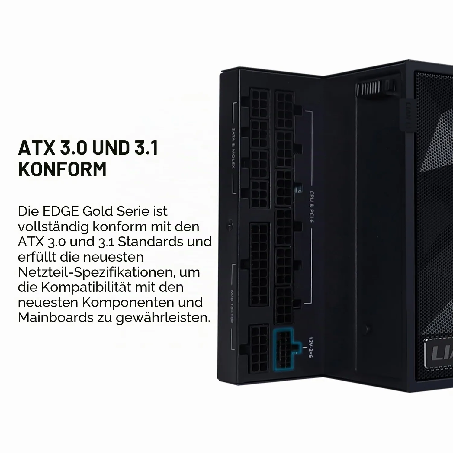 Lian Li Edge EG1200G Netzteil 1200W Gold ATX 3.1 Hub